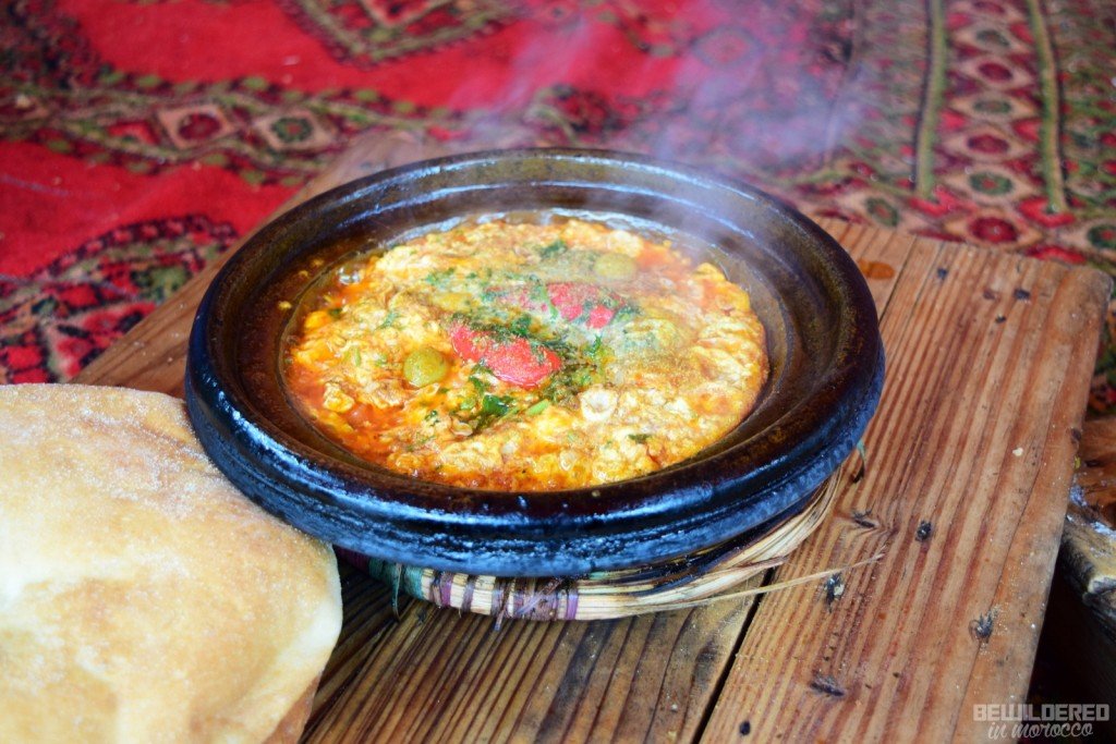 Delicious tajine for breakfast