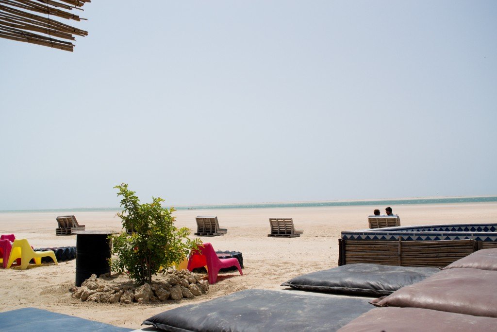 view from the beach bar