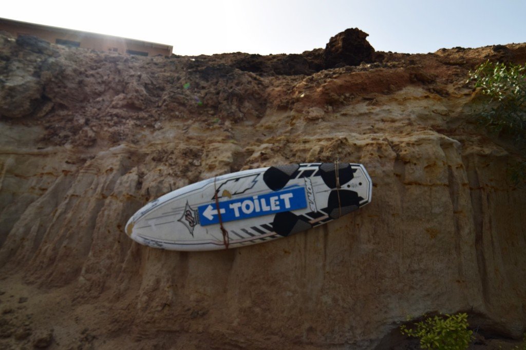 Toilets on the beach;)