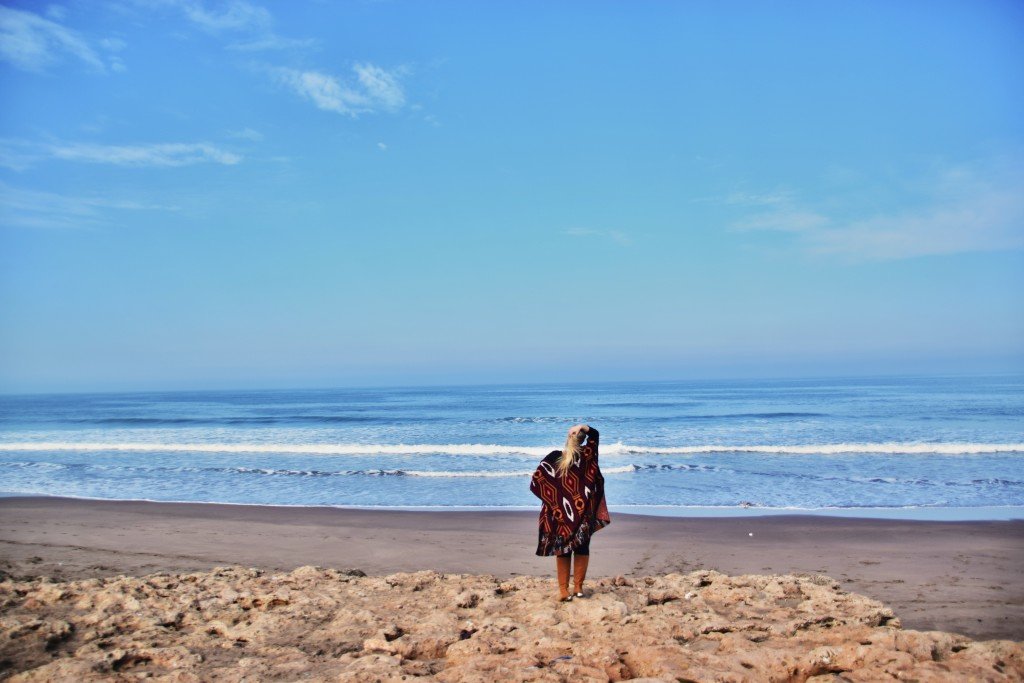 pull&bear kardigan long boots tamaris casablanca beach plage