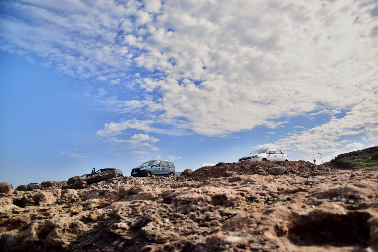 Parking by the coast in Tamaris