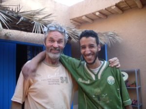 Peter with a friend from the Oasis