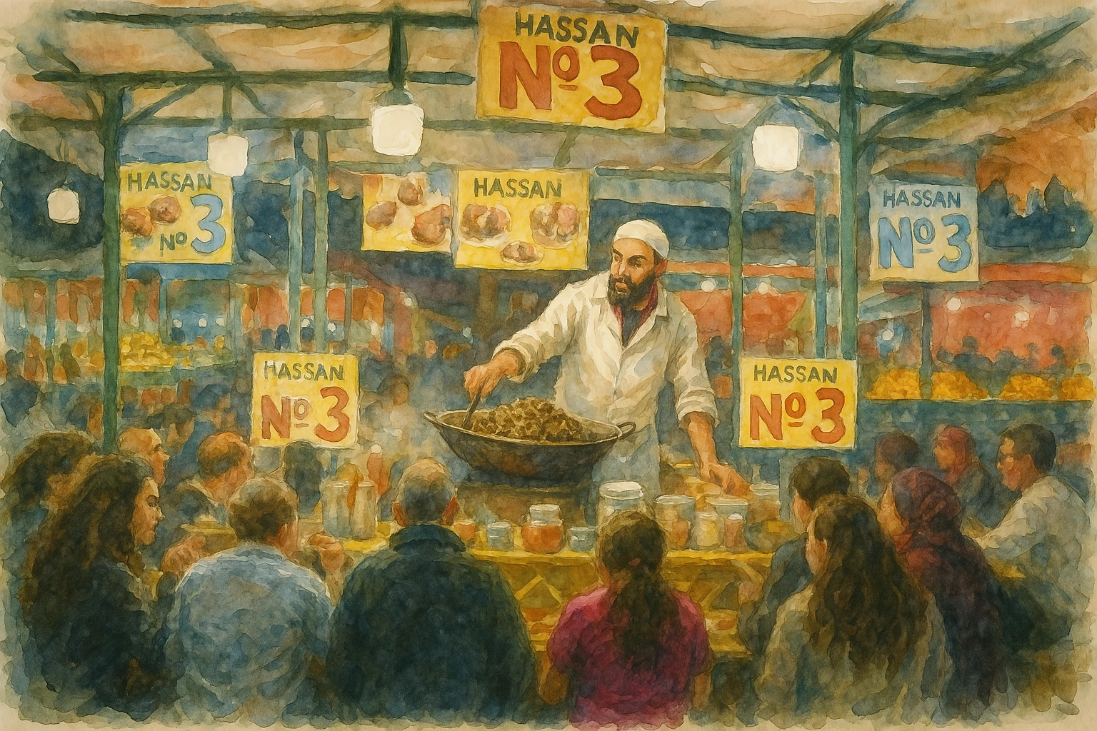 Jemaa el-Fna street food