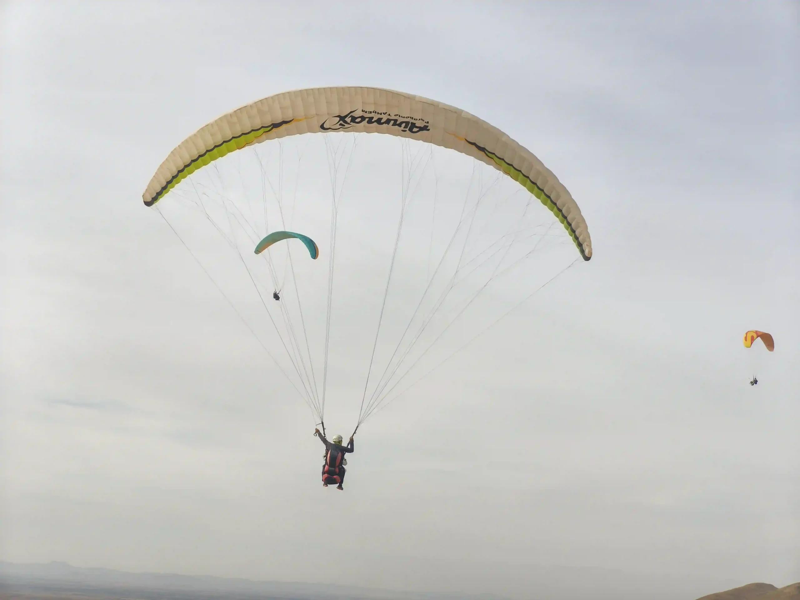 kids paragliding Aguergour Morocco