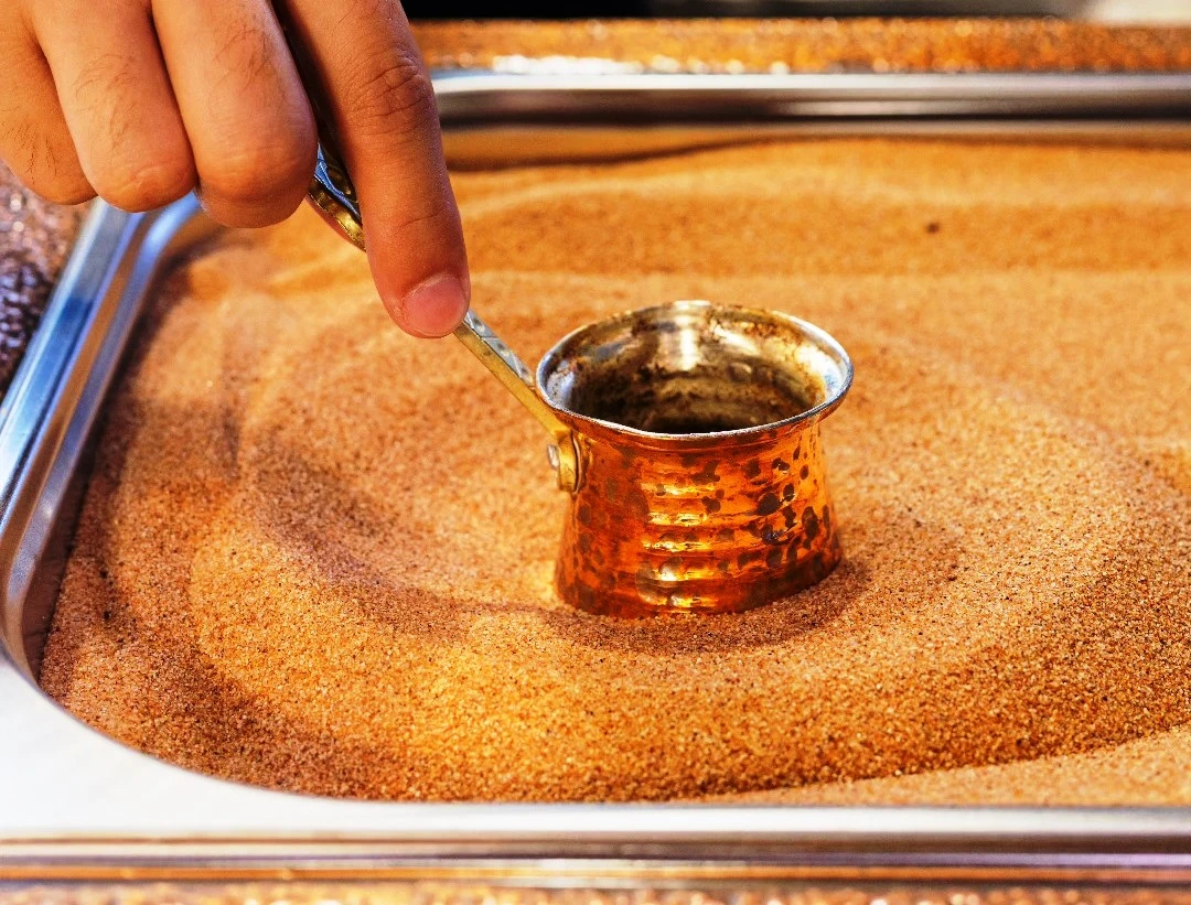 Coffee Brewed in Sand