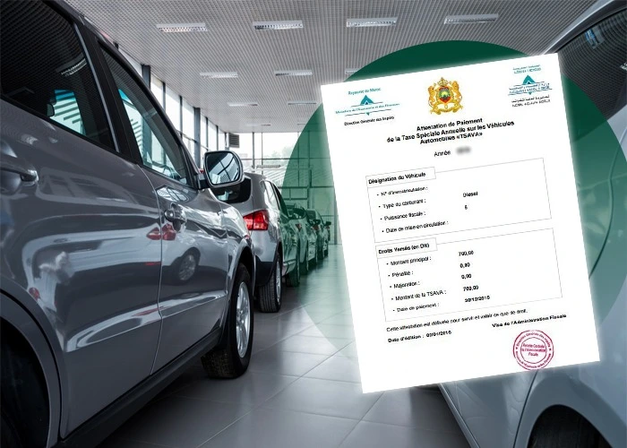 Morocco car vignette